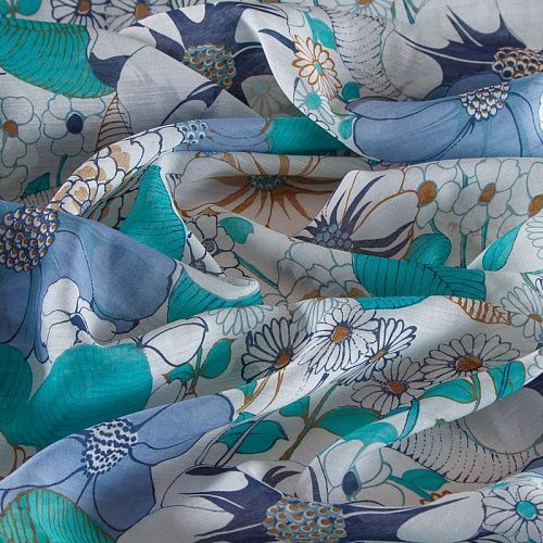 Тенсел 053-16554 белый принтованный