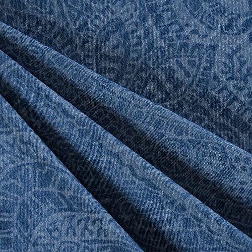 Джинс 015-11831 сине-голубой принтованный