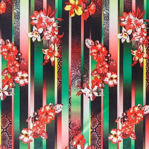 Джерси 014-03558 черный принтованный