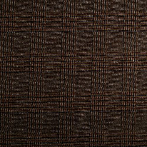 Ткань костюмная 025-14418 коричневый принтованный