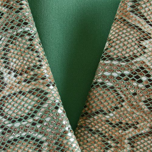 Экокожа на трикотажной основе 070-12011 зеленый