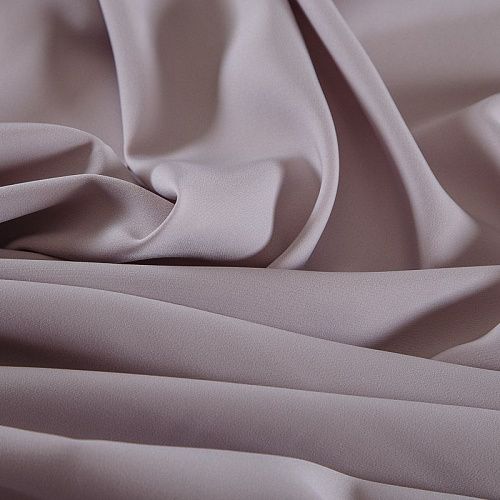 Креп 026-18687 серый жемчуг однотонный