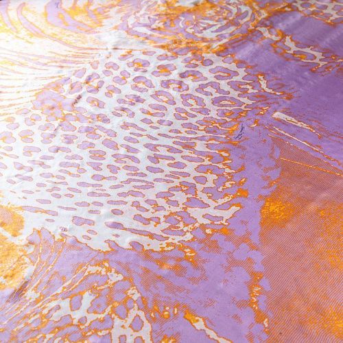 Платок шифоновый 140х140 см 510715 лавандово-оранжевый