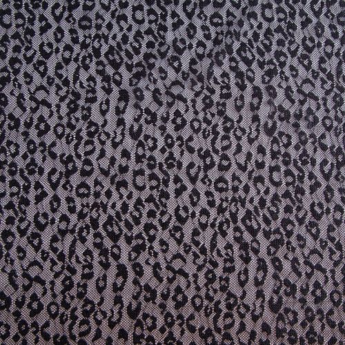 Сетка трикотажная 050-20667 черный жаккардовый
