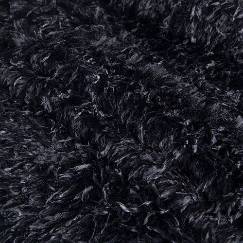 Мех/перо искусственный на трикотажной основе 037-20748 черный