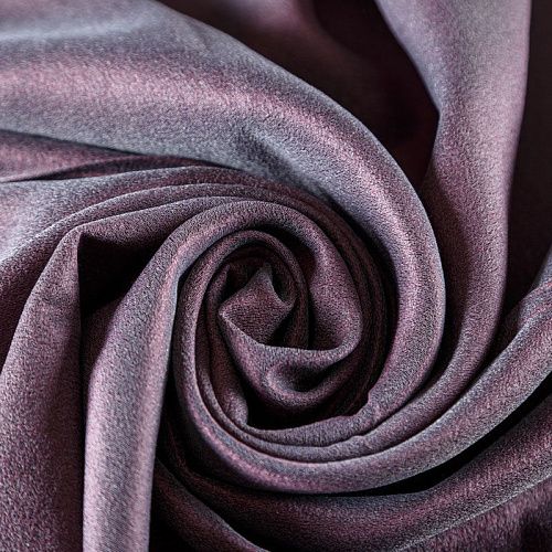 Креп-органза 026-08035 пыльно-лиловый однотонный