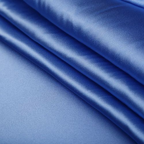 Шелк атласный натуральный стрейч 064-16755 фиолетово-голубой