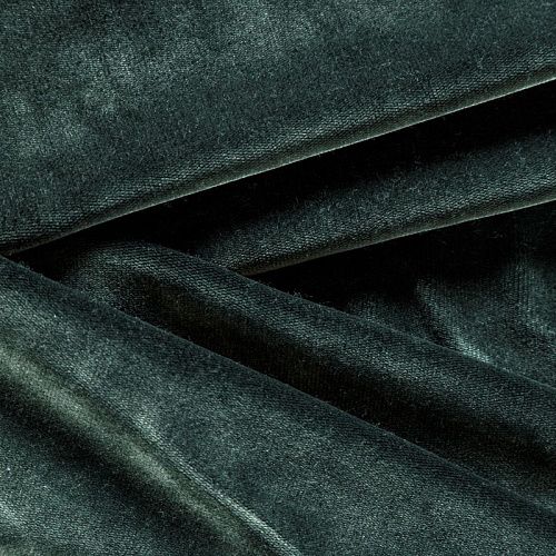 Бархат 002-05393 бутылочный зеленый однотонный