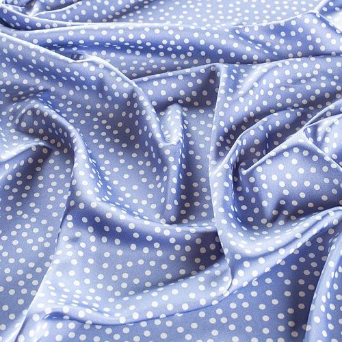 Шелк синтетический 065-01315 лавандовый принтованный