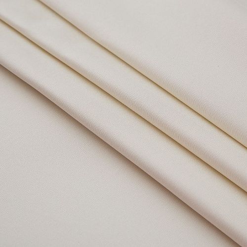 Коттон стрейч 063-19883 экрю однотонный
