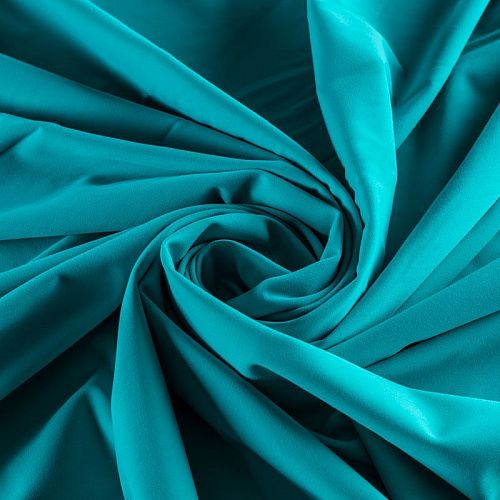 Лайкра утепленная К13-787 бирюзовый однотонный