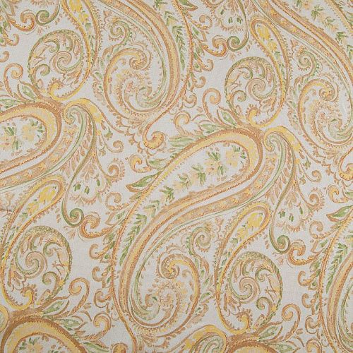 Шифон 068-17375 разбеленный желтый принтованный