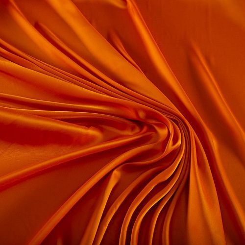 Ткань подкладочная стрейч 045-20361 хурма однотонный