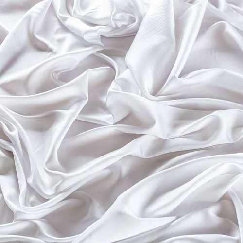 Шелк синтетический 065-01972 молочный однотонный