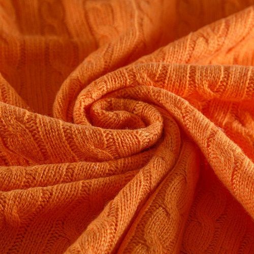 Трикотаж вязаный 056-16671 апельсиновый