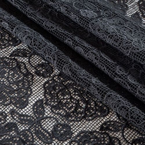 Гипюр-макраме К23-116 черный