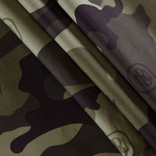 Хлопок 063-12496 хаки принтованный