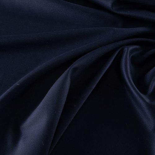 Шерсть костюмная стрейч К08-082 темно-синий однотонный