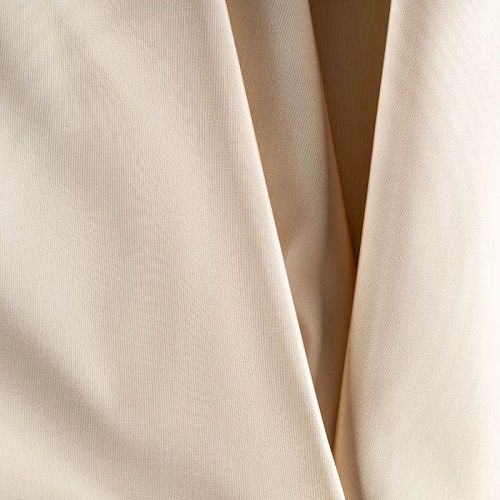 Тафта шелковая К36-149 сливочный однотонный