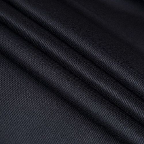 Ткань подкладочная стрейч 045-16850 черный однотонный