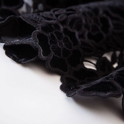 Бархат-макраме 002-19609 черный