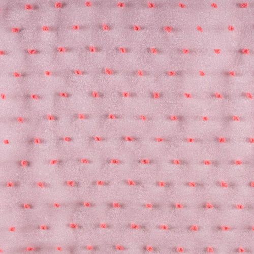 Органза с флоком К33-256 карминово-розовый однотонный