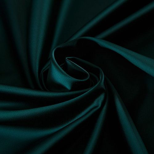 Сатин стрейч Scarlet 001-18273 темно-изумрудный однотонный