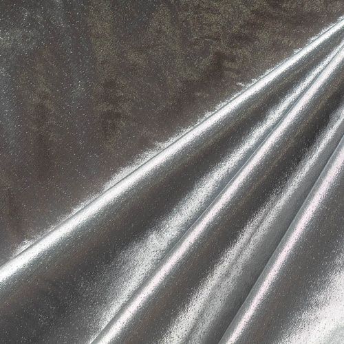 Парча К33-364 серебряный однотонный