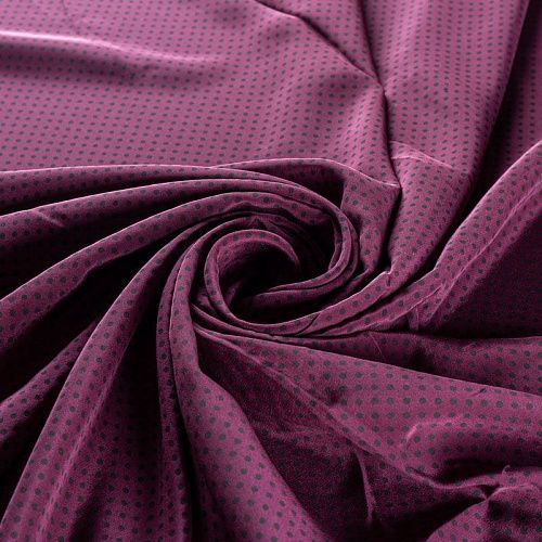 Крепдешин натуральный К4-140 винный принтованный