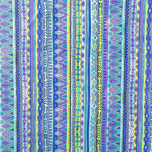 Лайкра 005-01236 фиолетовый принтованный