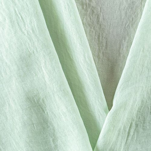 Креп-шифон жатка 027-09801 салатовый однотонный