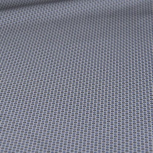 Хлопок плательно-рубашечный 049-11936 белый принтованный