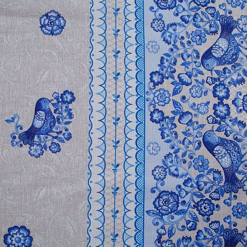 Рогожка 048-13894 серый принтованный