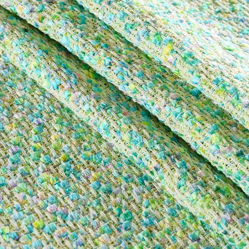 Твид шанель 052-11684 зеленый/бирюзовый