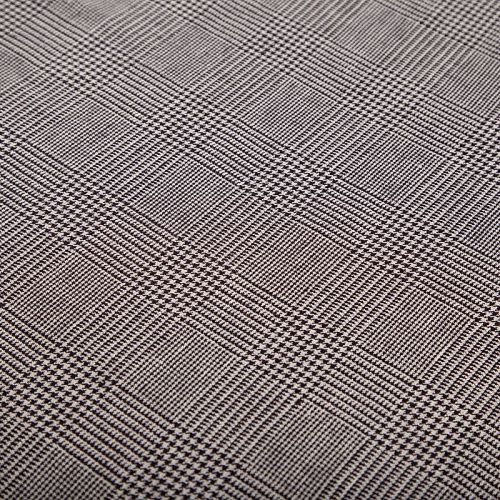 Лен натуральный 035-20325 бежево-черный гленчек