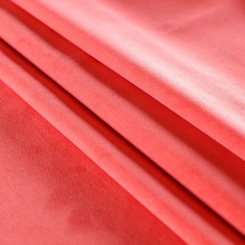 Ткань мебельная микровелюр 09-02-08960 перец чили однотонный