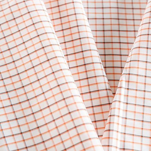 Хлопок рубашечный К14-630 белый принтованный