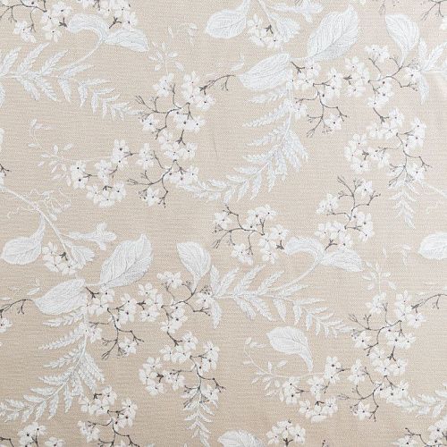 Ткань портьерная L-275 см 05-02-02619 бежевый принтованный