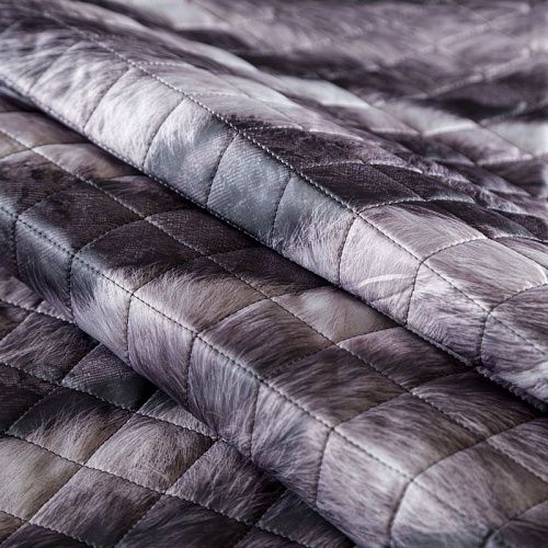 Ткань курточная 033-03813 серый принтованный