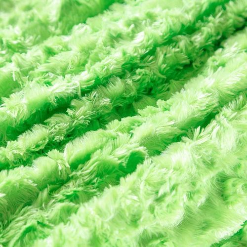Мех искусственный 037-10154 салатовый однотонный