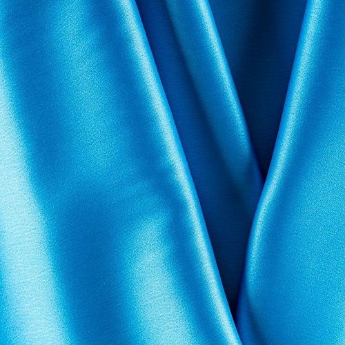 Сатин стрейч К33-874 темно-голубой однотонный