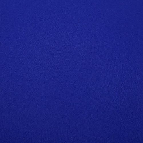 Креп стрейч 026-13126 синий электрик однотонный
