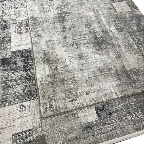 Ковер прямоугольный 300х400 см Woolknot Craft M426A серый/темно-серый
