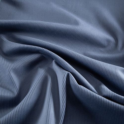 Вельвет стрейч 008-20780 серо-голубой однотонный