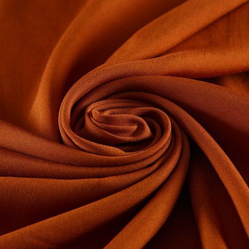 Штапель 069-17578 жженый апельсин однотонный