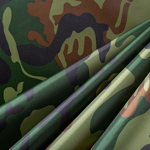 Ткань плащевая оксфорд 042-01924 зеленый камуфляж