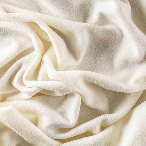 Флис К33-441 молочный однотонный