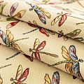 Гобелен гостиный Т452-02-19 песочно-бежевый стрекозы