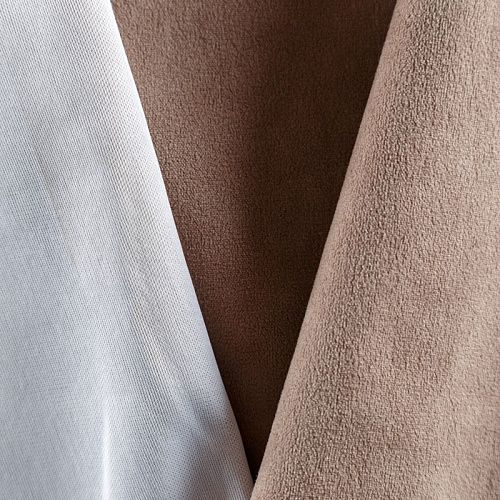 Ткань мебельная микровелюр 22-02-08966 латте однотонный