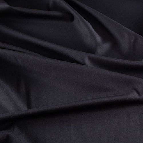 Ткань костюмная стрейч 025-20765 черный однотонный